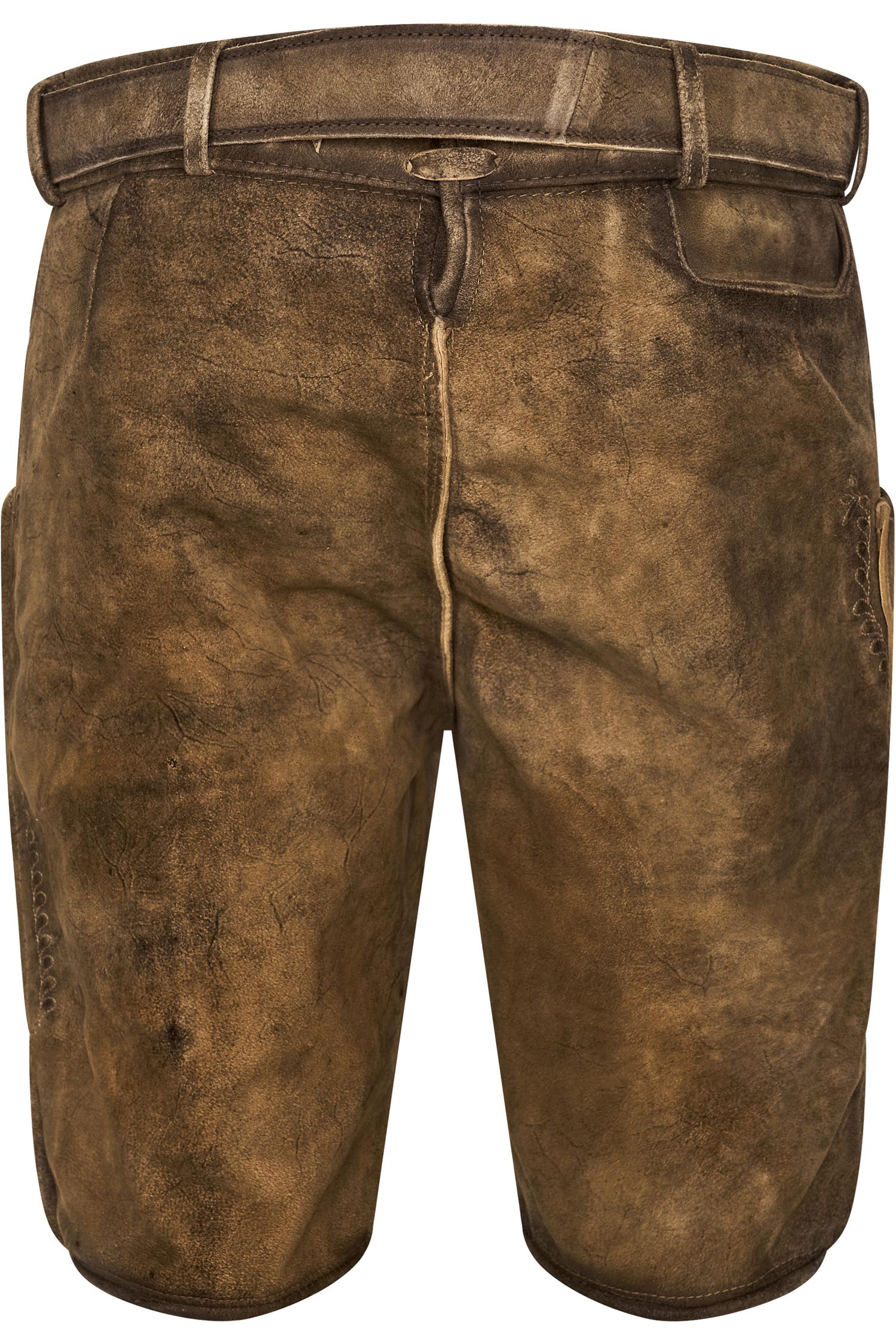 Gamsbock lederhose Weimar in Braun